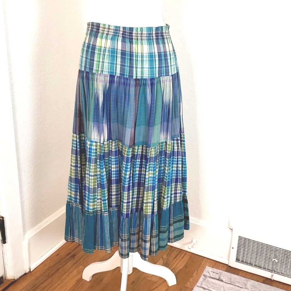 Carole Little  Green Peasant Hippie Skirt size 6